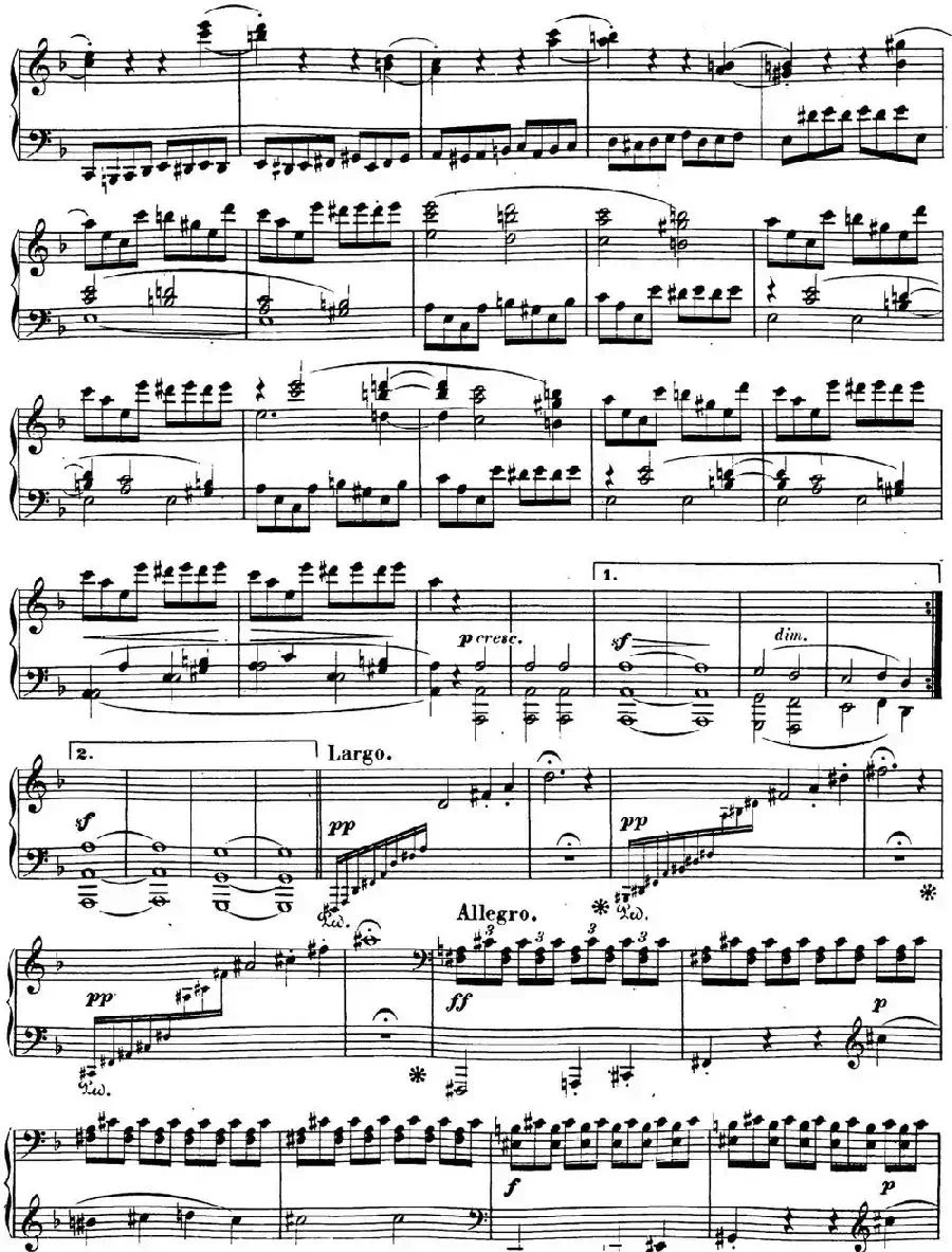 贝多芬钢琴奏鸣曲17 暴风雨 d小调 Op.31 No.2 D minor