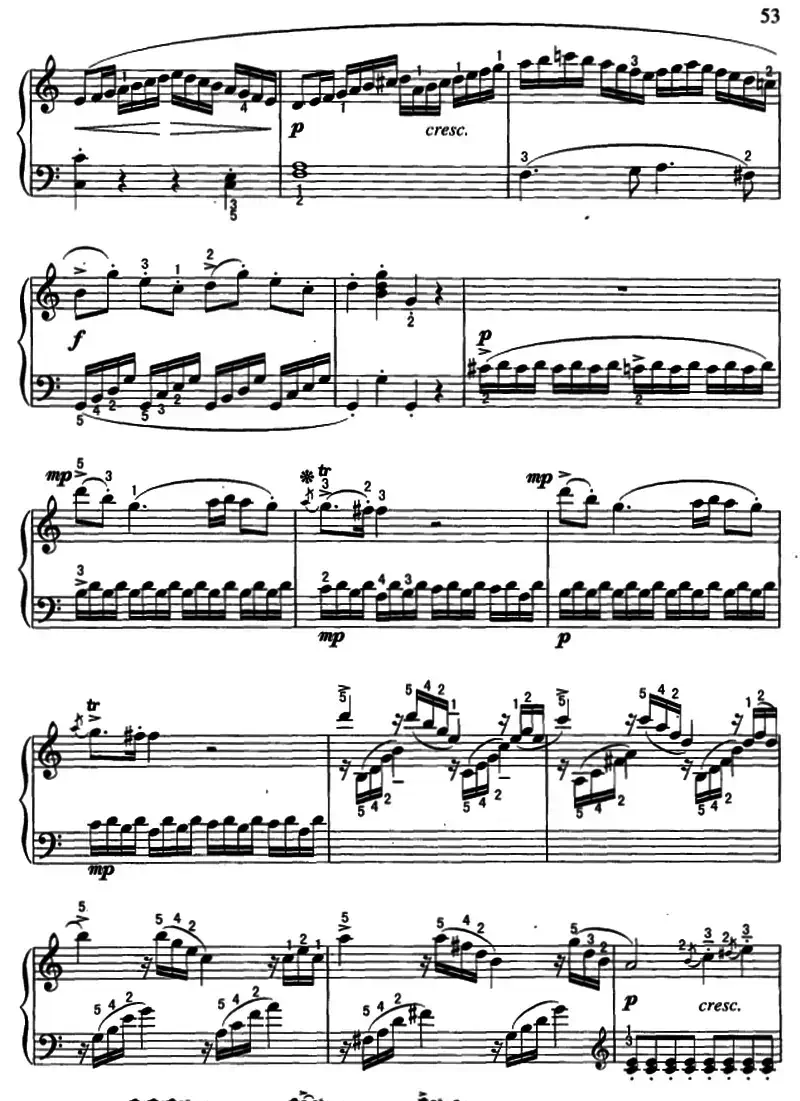 C大调小奏鸣曲第一乐章（莫扎特作曲版）