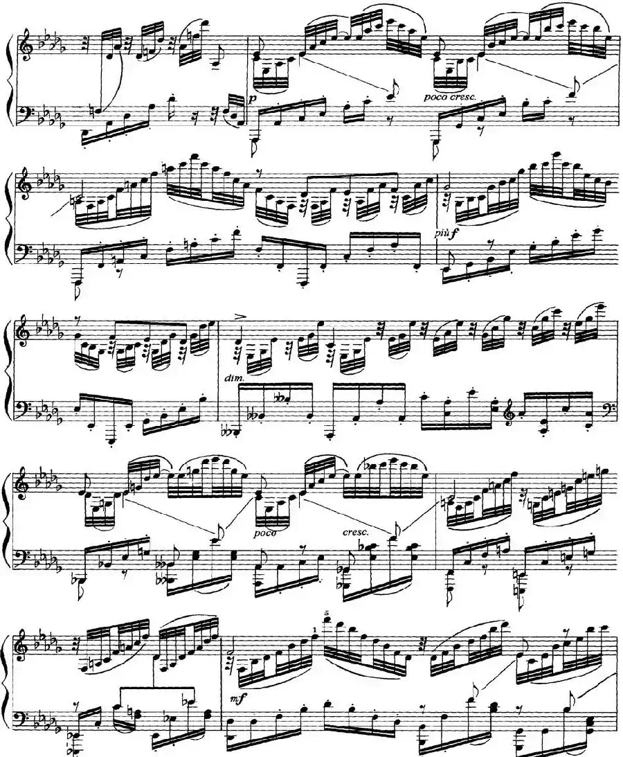 柴可夫斯基18首钢琴小品Op.72（14.Chant elegiaque）