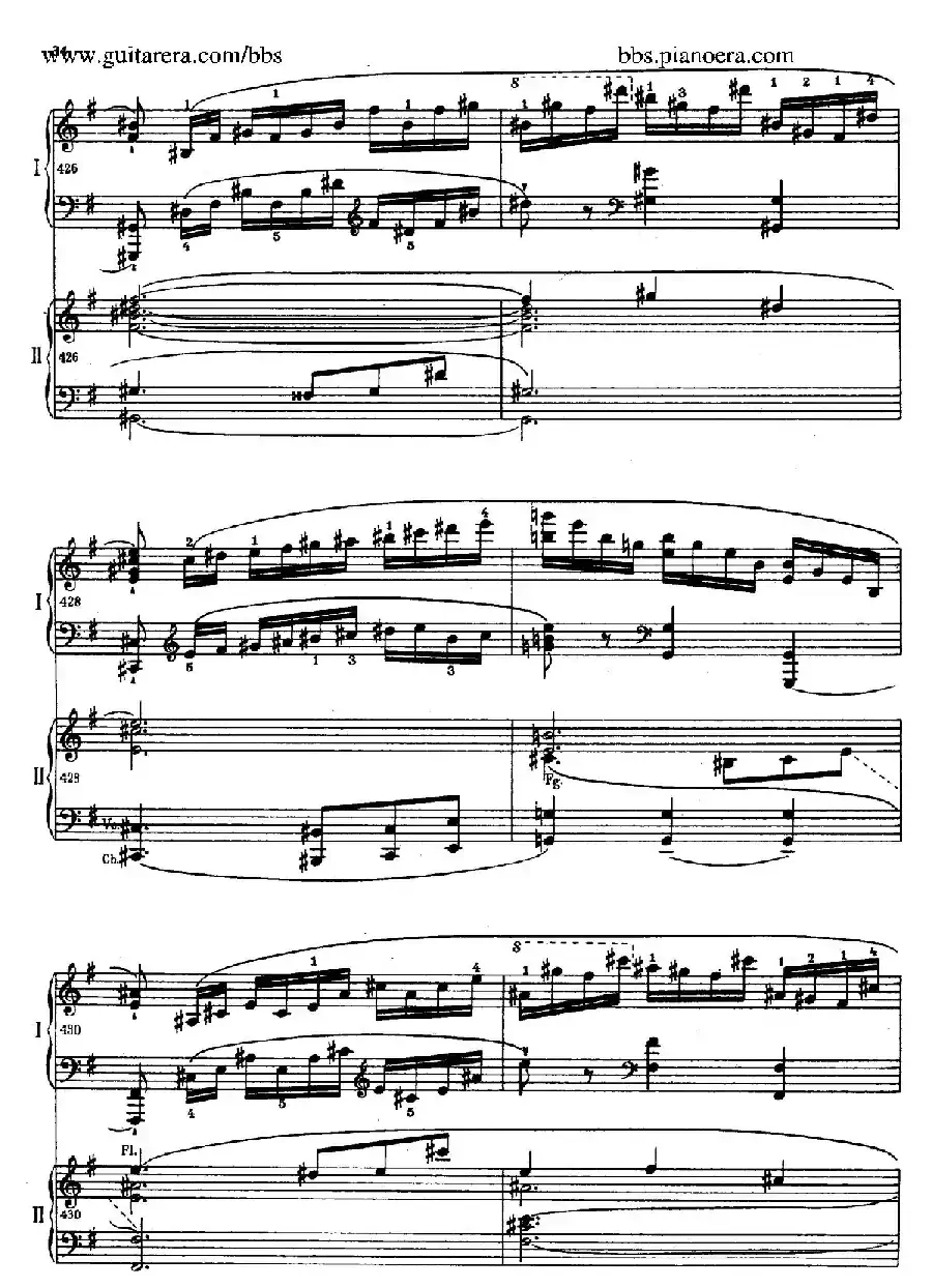 e小调第一钢琴协奏曲 Op.11（双钢琴版·第一乐章）