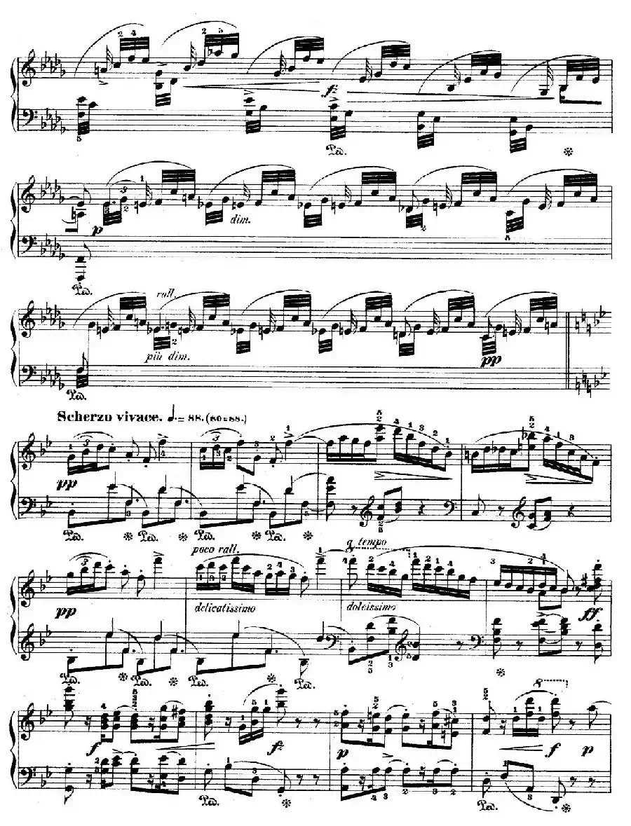 Variations on Je Vends Des Scapulaires Op.12（降B大调华丽变奏曲）