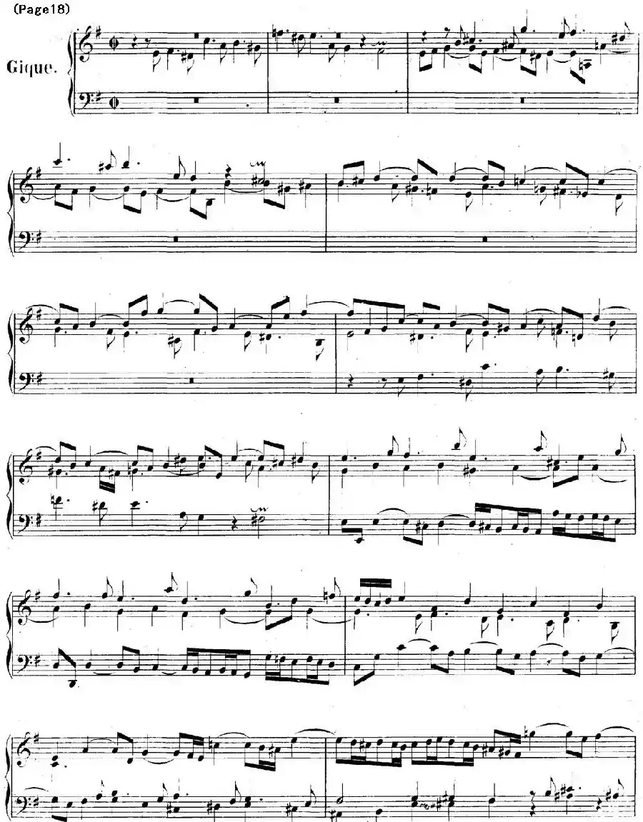 帕蒂塔6首德国组曲（No.6 e小调 巴赫 Partita e Minor BWV 830）