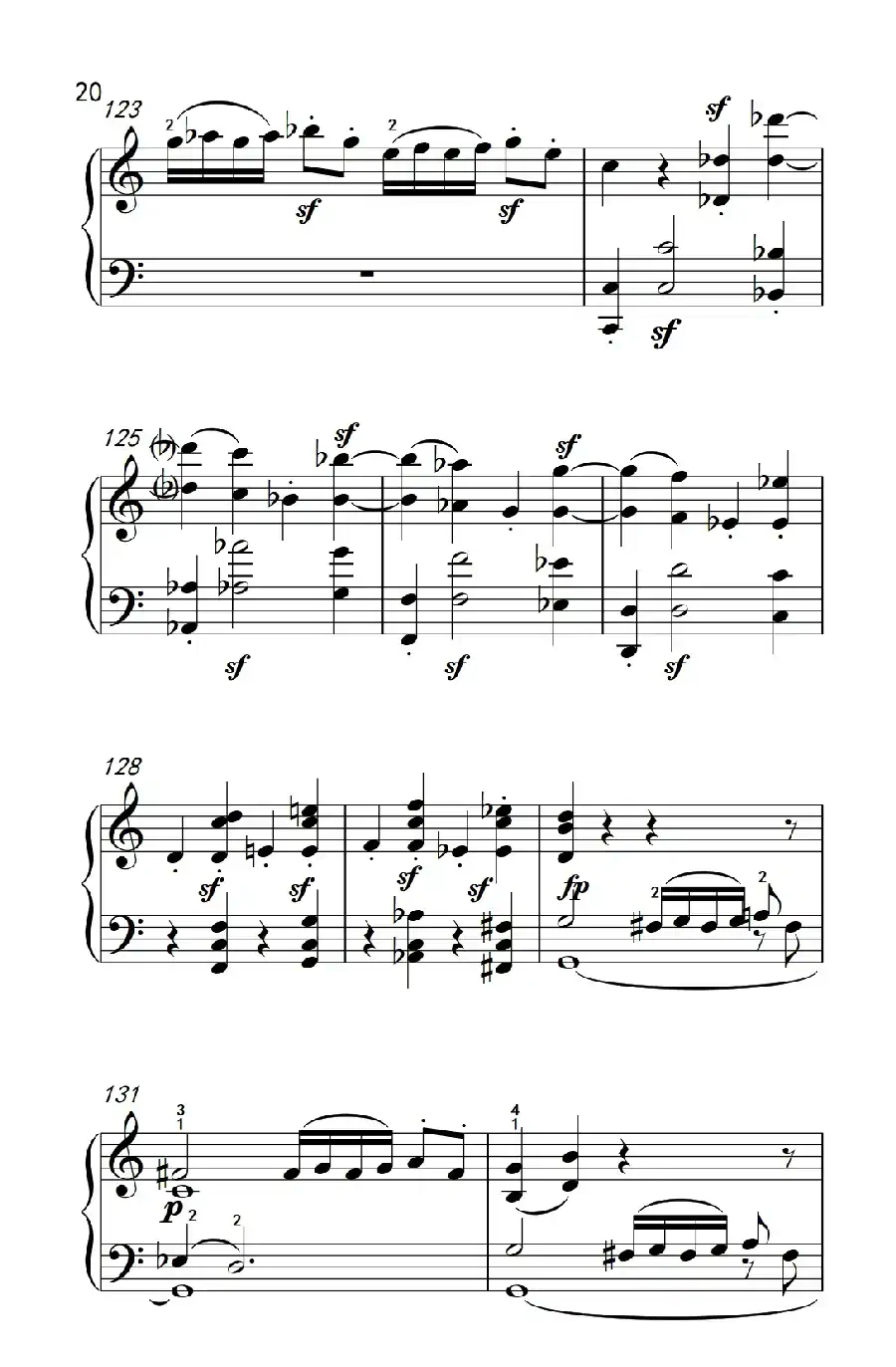 奏鸣曲 Opus 2 Nr.3 第一乐章(贝多芬奏鸣曲集 1)