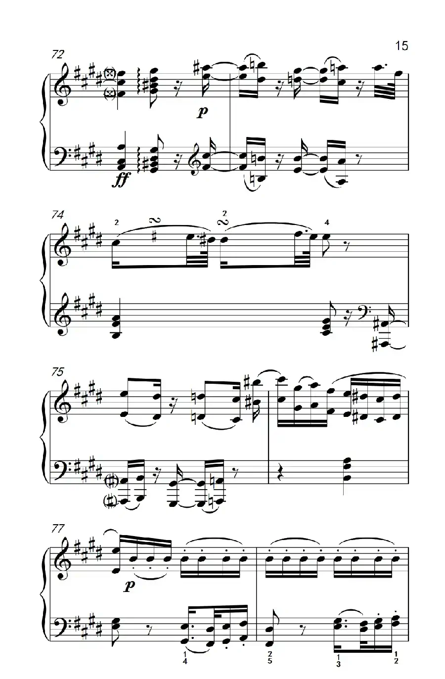 奏鸣曲 Opus 2 Nr.3 第二乐章(贝多芬奏鸣曲集 1)