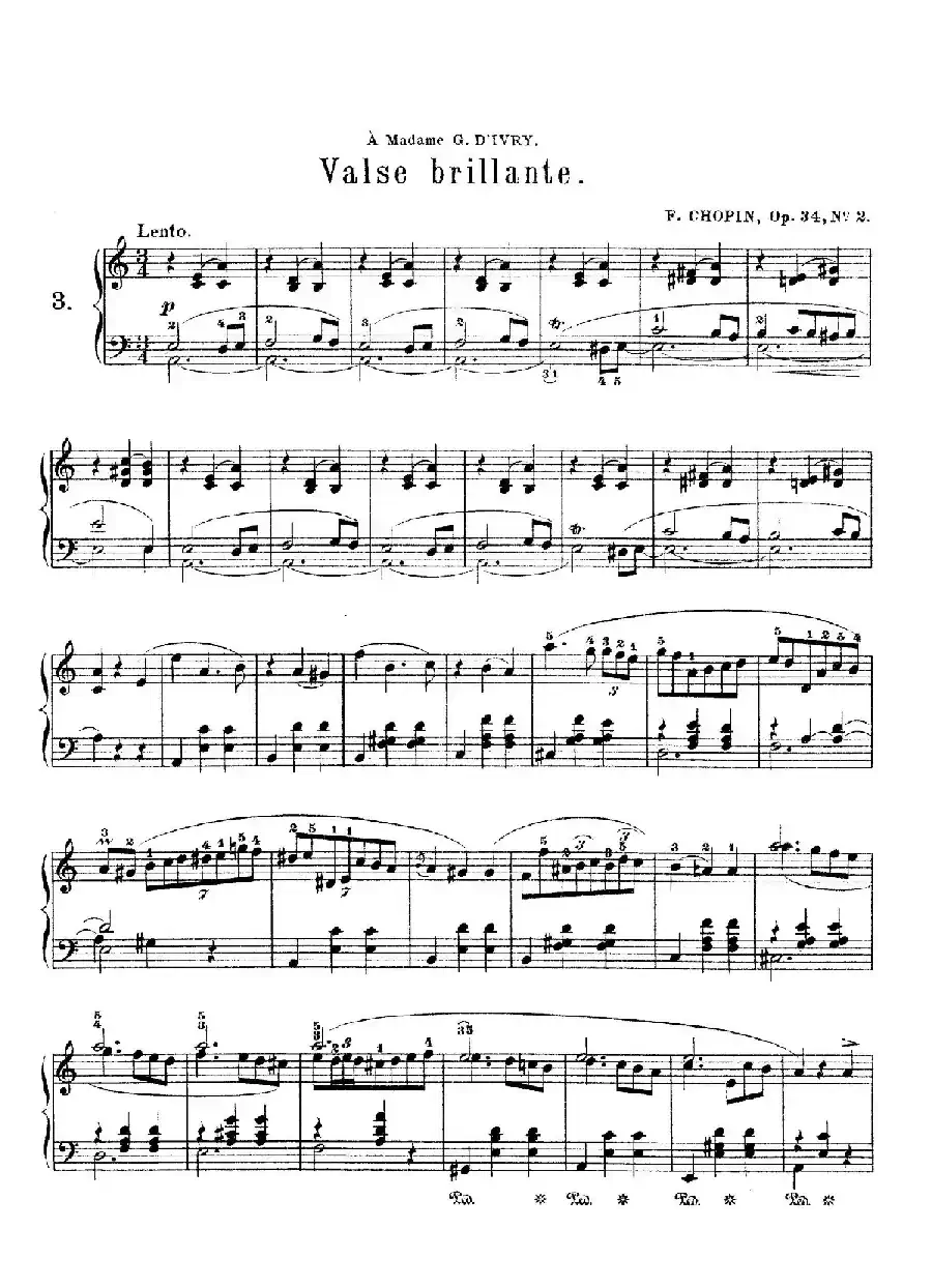 Trois Valses Brillante Op.34
