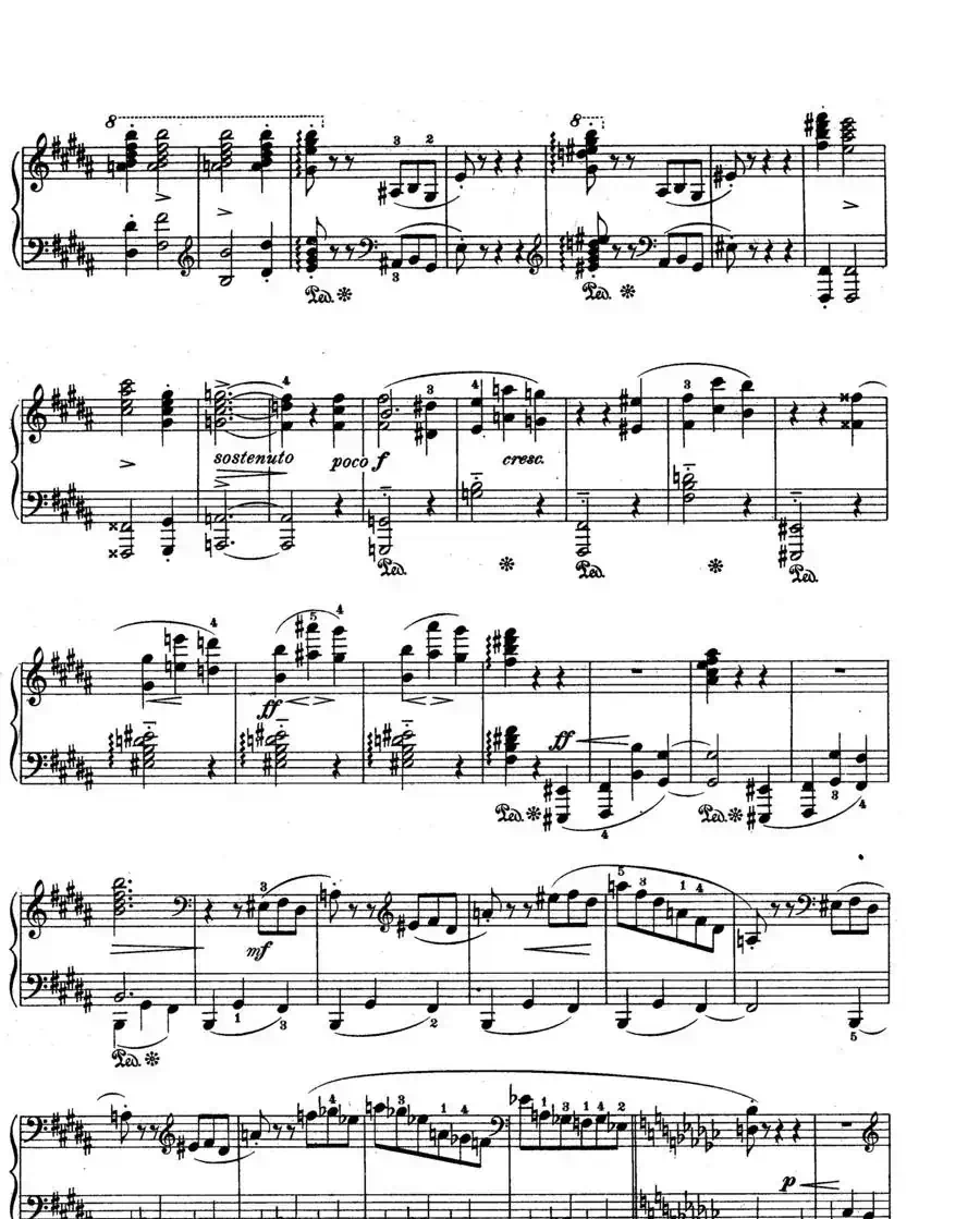 Scherzo in e flat Min Op·4（降e小调谐谑曲）