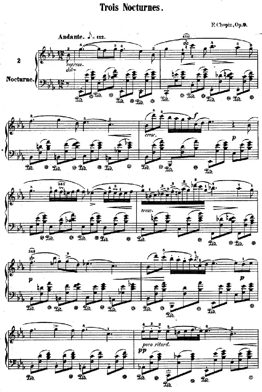 Trois Nocturnes Op.9（Ⅱ）