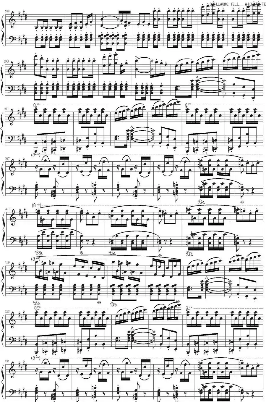 歌剧《威廉·退尔》序曲(钢琴独奏完整版)