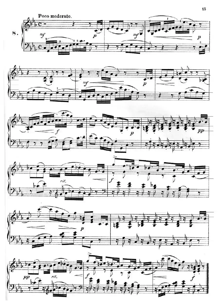 36 Etudes Rhythmiques et Melodiques Op.105（36首节奏与旋律练习曲 6—10）