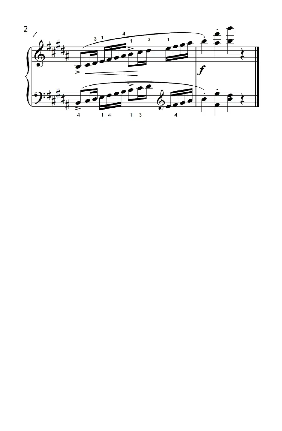 练习曲（约翰·汤普森 成人钢琴教程 第三册）