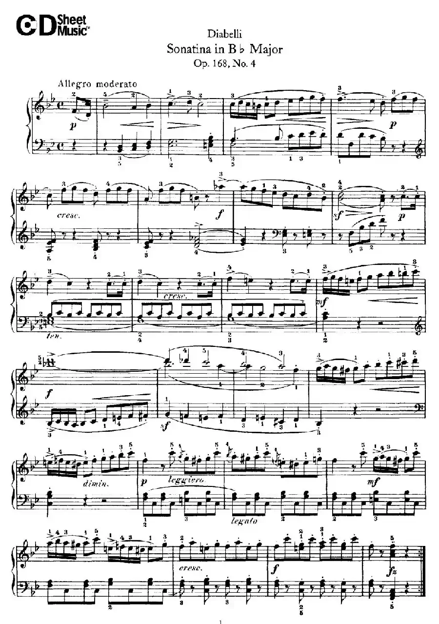 7 Piano Sonatinas Op.168（7首钢琴小奏鸣曲 No.4）