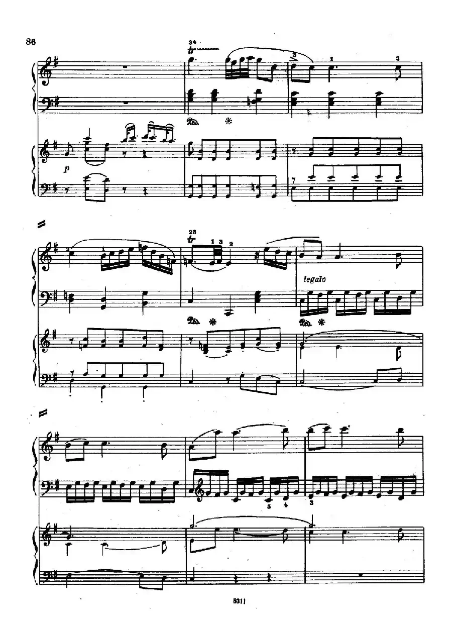 Concerto no 5 K 175 - 2 Piano（Ⅱ）