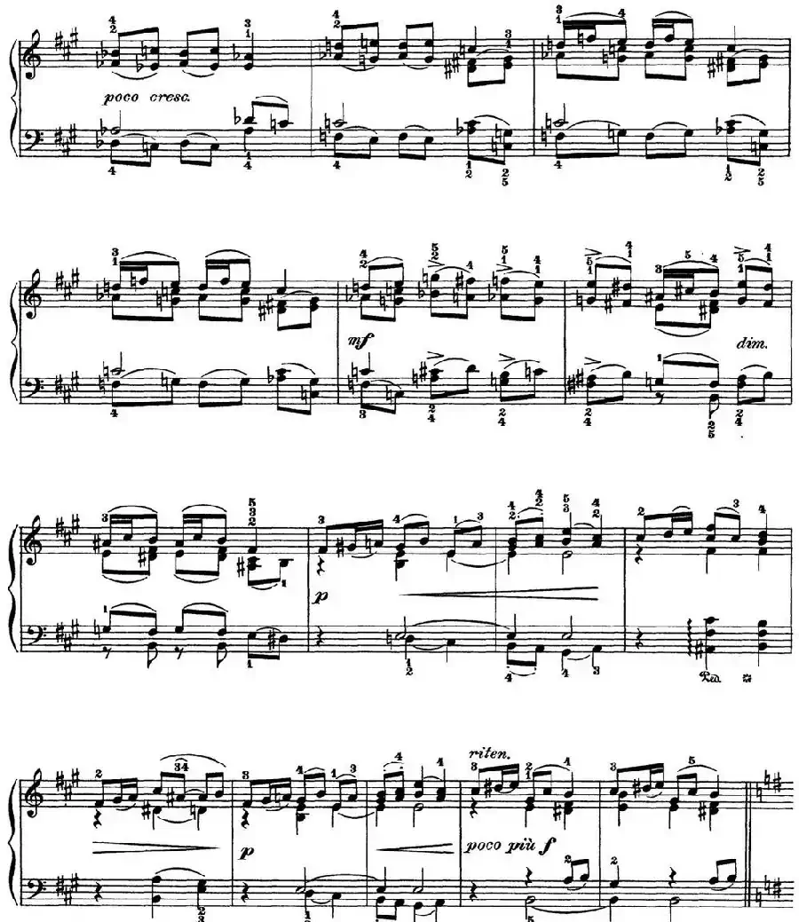 柴可夫斯基 四季 1月 壁炉边 A大调 At the Fireside A major