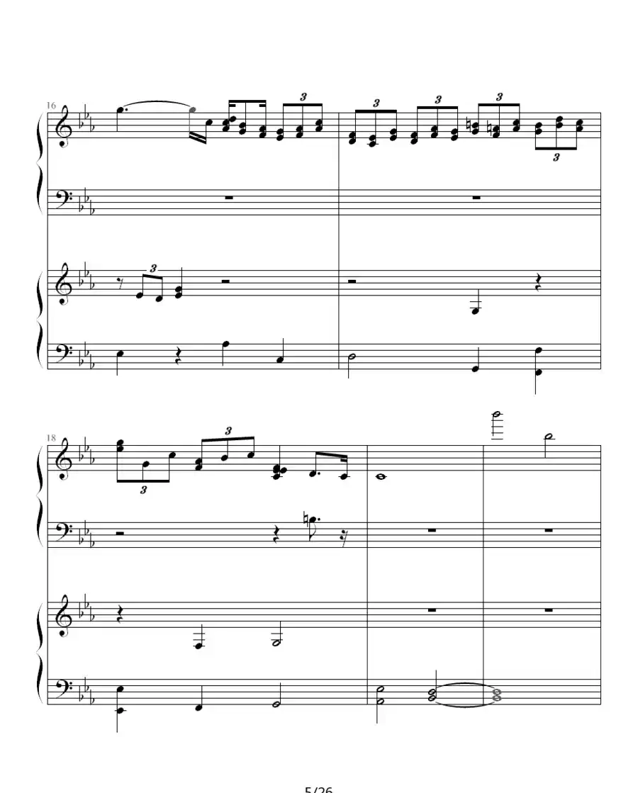 ココロの音(双钢琴)