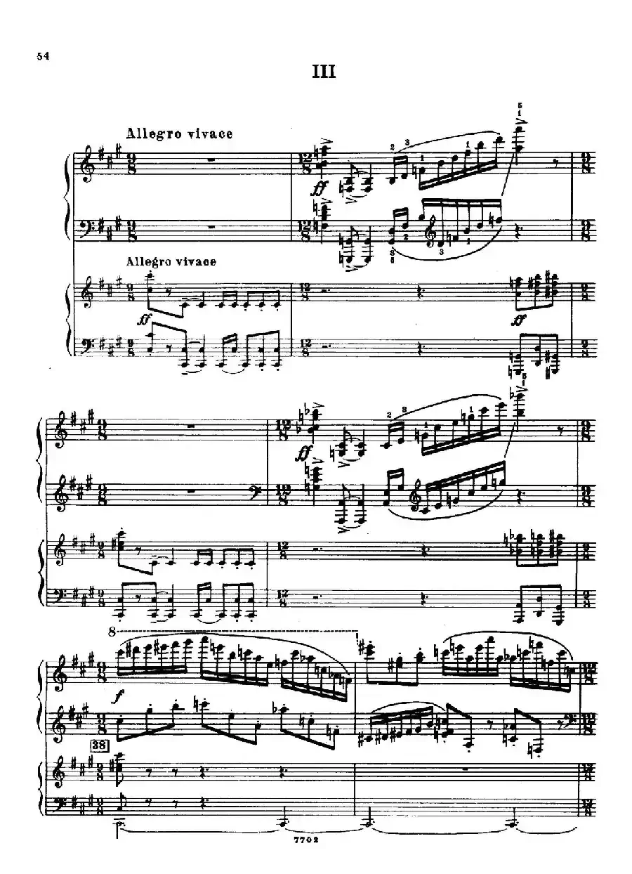 升f小调第一钢琴协奏曲 Op.1（双钢琴版）