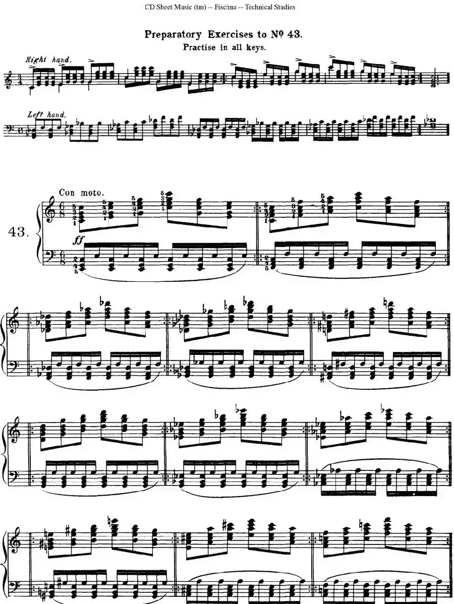 Technical Studies 60 Progressive Exercises （60首钢琴循序渐进练习曲 P71——80）