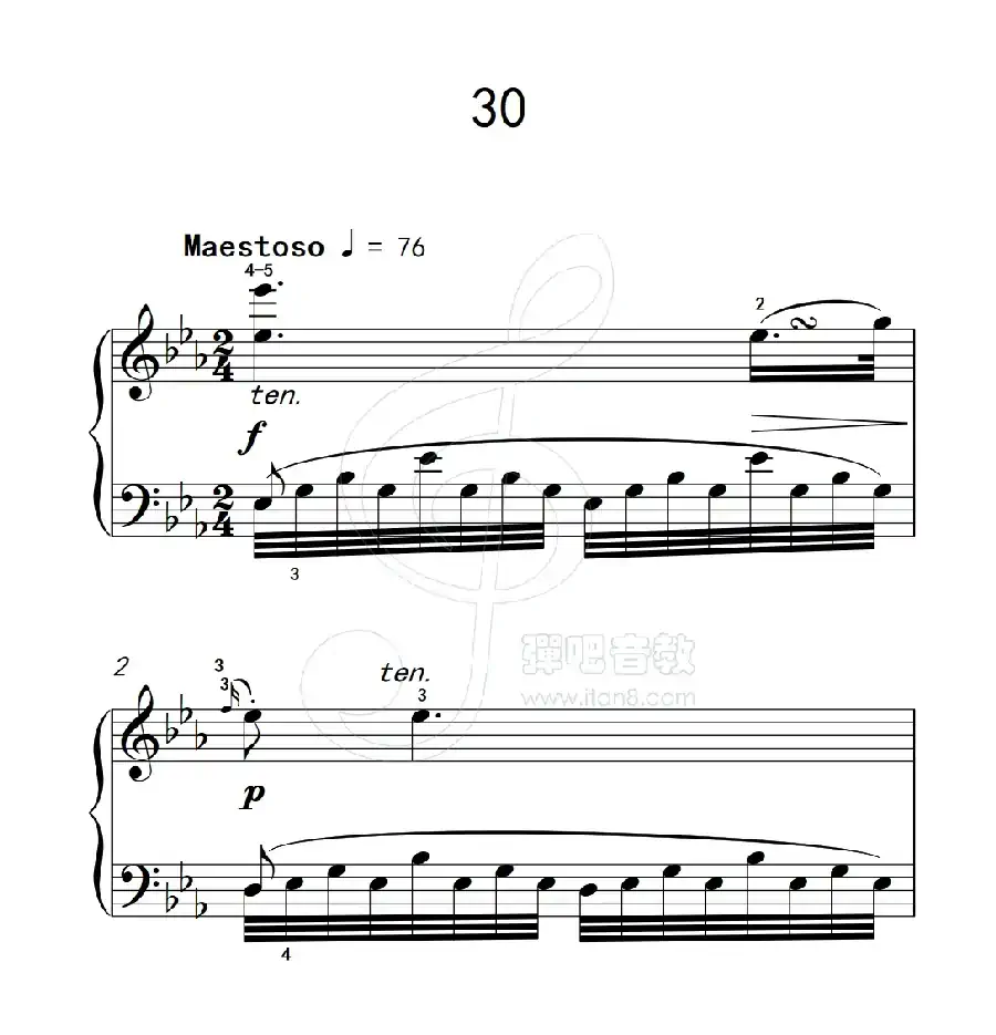 练习曲 30(克拉莫钢琴练习曲60首)