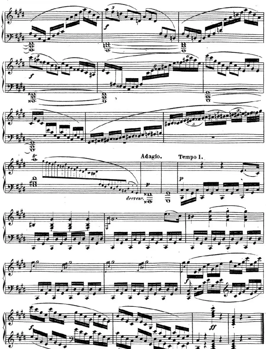 贝多芬钢琴奏鸣曲14 月光 升c小调 Op.27 No.2 C-sharp minor