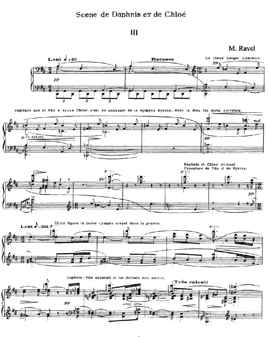 Daphnis et Chloe（达夫尼斯与赫洛亚）（Ⅲ）