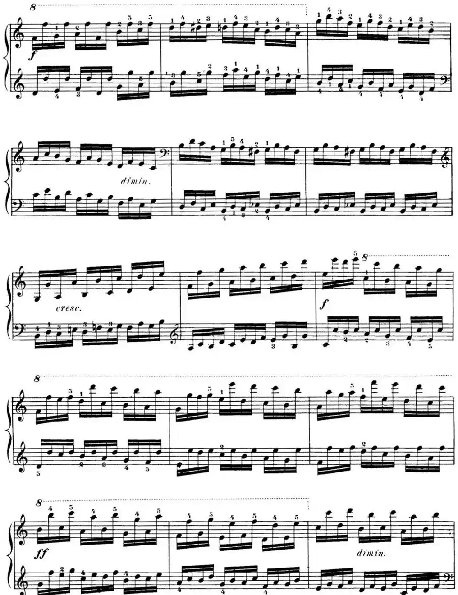 40首车尔尼Op.299钢琴快速练习曲（NO.20）