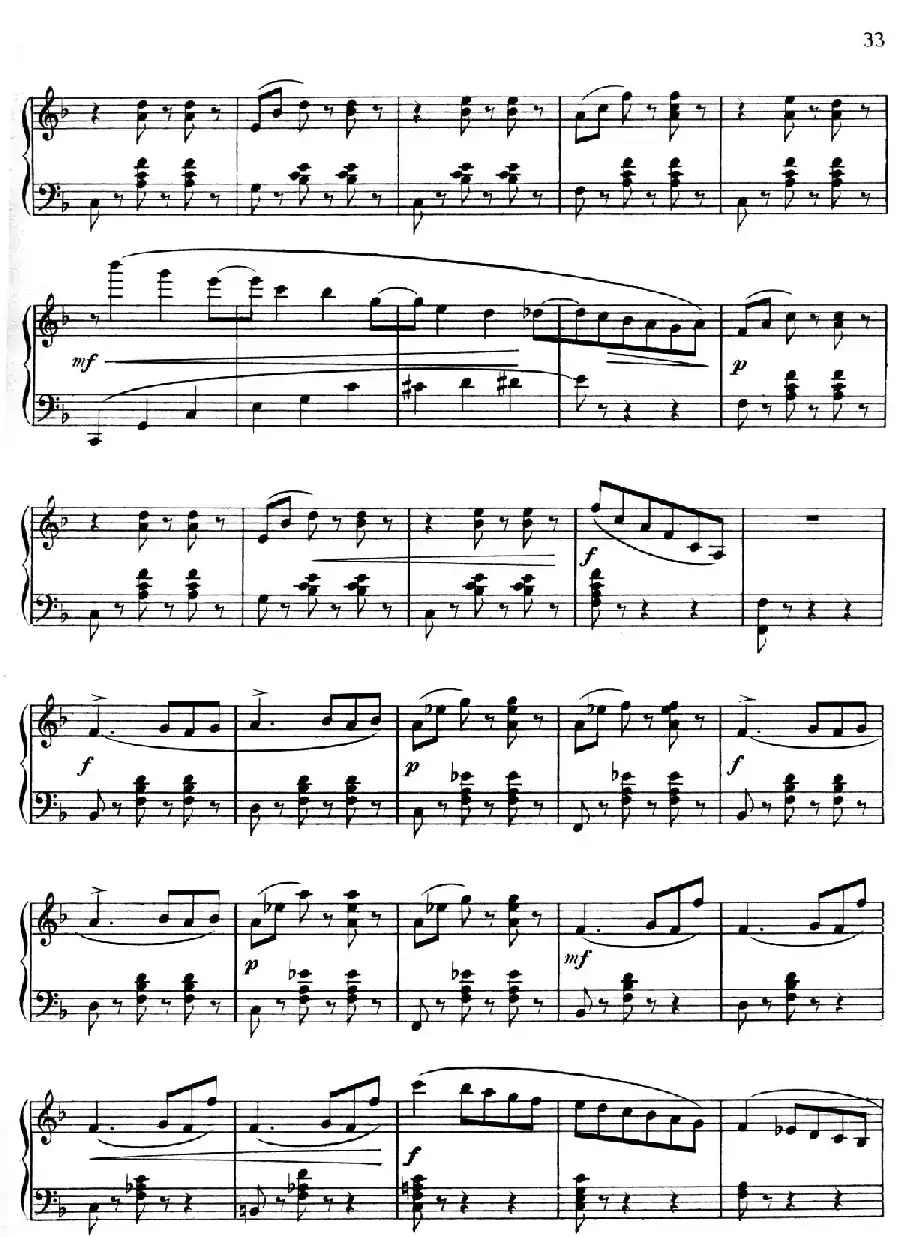 F大调第四圆舞曲 Valse No.4 （Op.90）