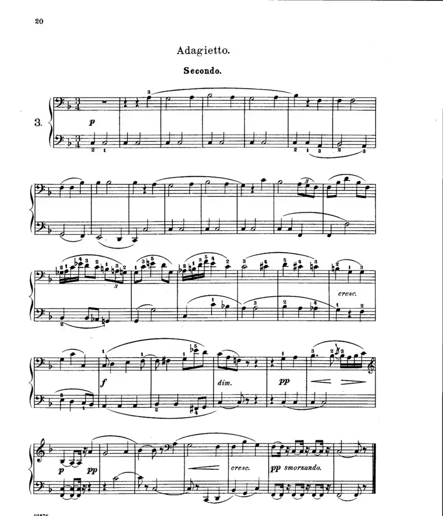L'Arlesienne Suite No·1（阿莱城姑娘·第一组曲·四手联弹）