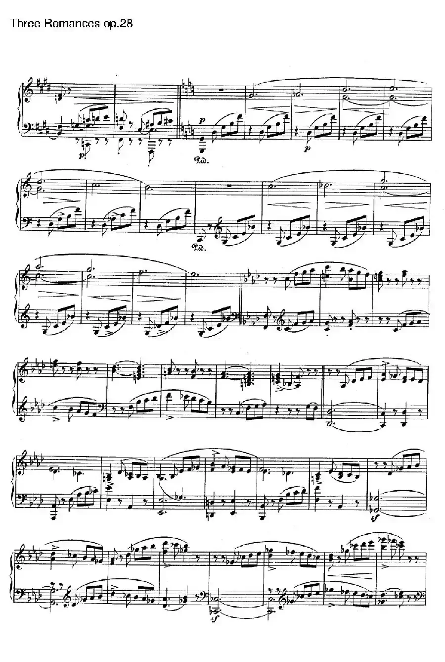 3 Romances Op.28（3首浪漫曲·Ⅲ）