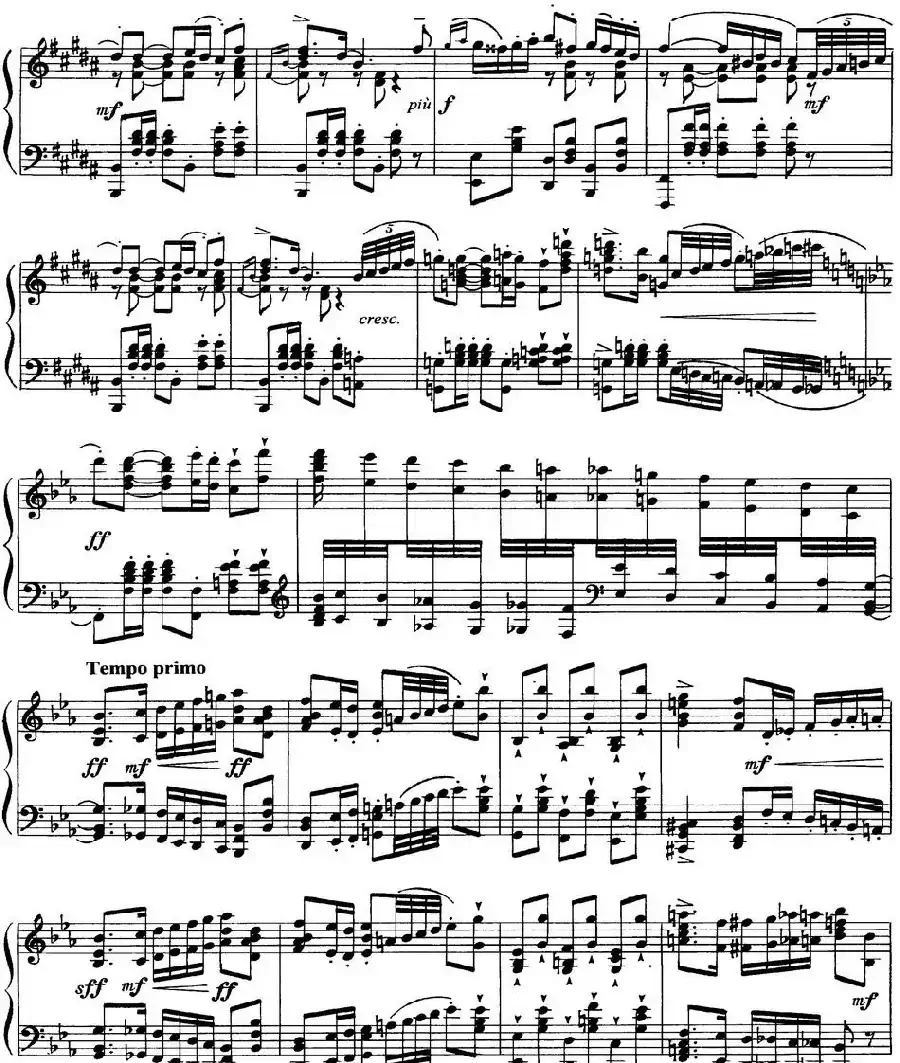 柴可夫斯基18首钢琴小品Op.72（7.Polacca de concert）