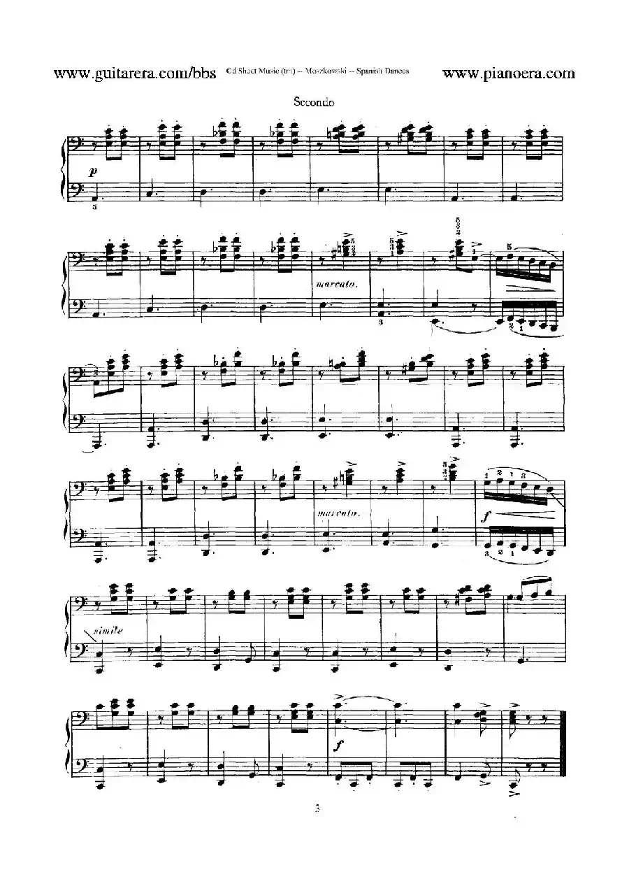 Spanish Dances Op.12（西班牙舞曲·四手联弹版）