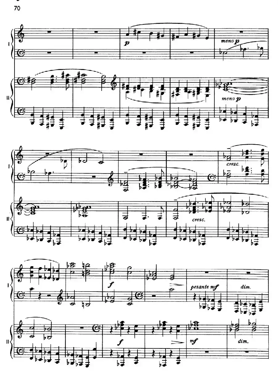 The Planets Op.32（双钢琴）（行星·第五乐章 土星—老年使者）