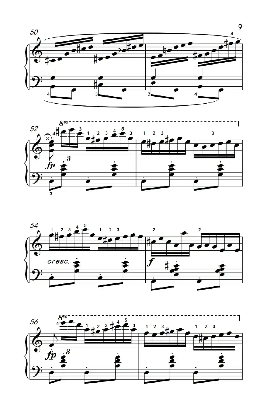 第八级1.练习曲 Op.740 No.16（中央音乐学院 钢琴（业余）考级教程 7-9级）