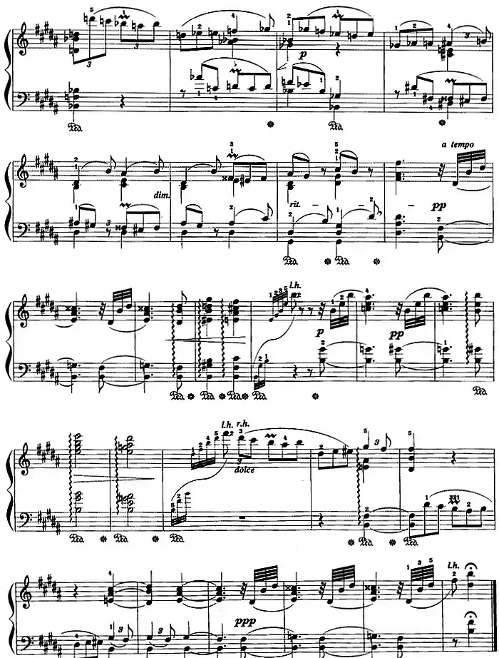 现代钢琴曲：17、梦幻曲（Op.9，No.4）