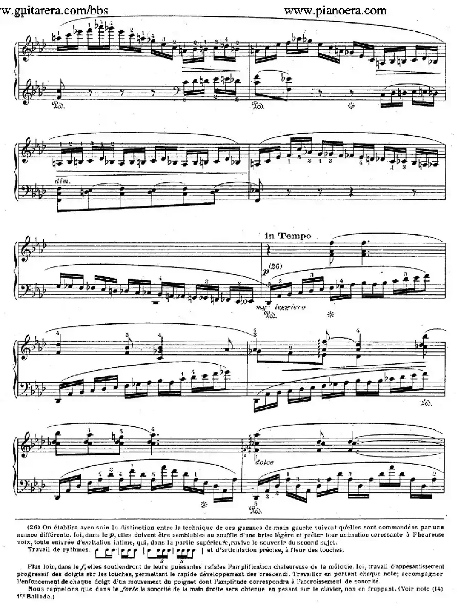 Ballade No.4 in f Minor Op.52（f小调第四叙事曲）