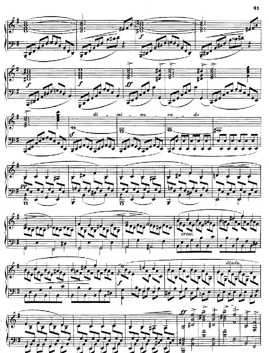 Piano Sonata in e Minor Op.28（e小调钢琴奏鸣曲）