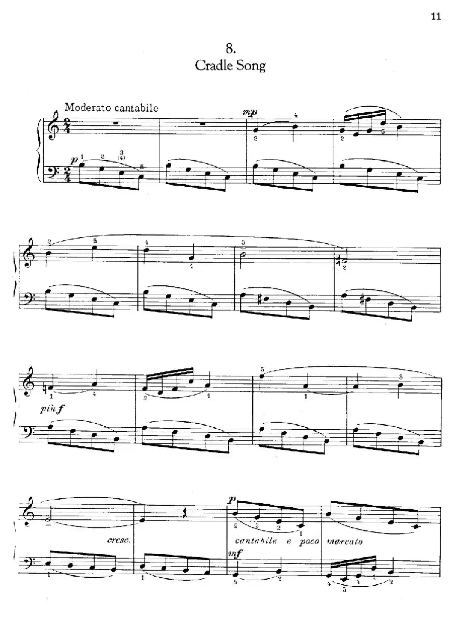 Thirty Pieces For Children Op.27（30首儿童钢琴曲 6—10）