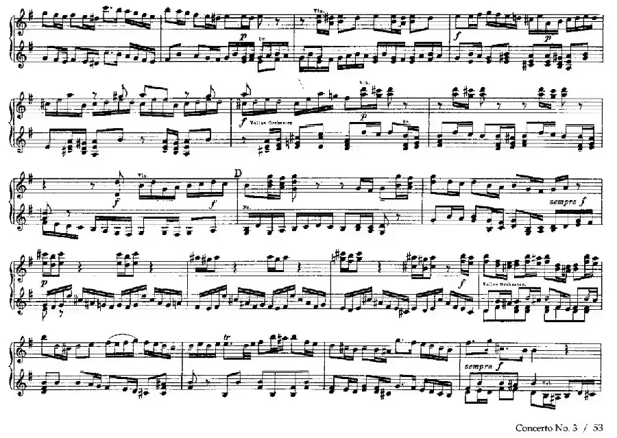 Brandenburg Concerto No.3 in G Major BWV.1048（G大调第三勃兰登堡协奏曲·四手联弹版）