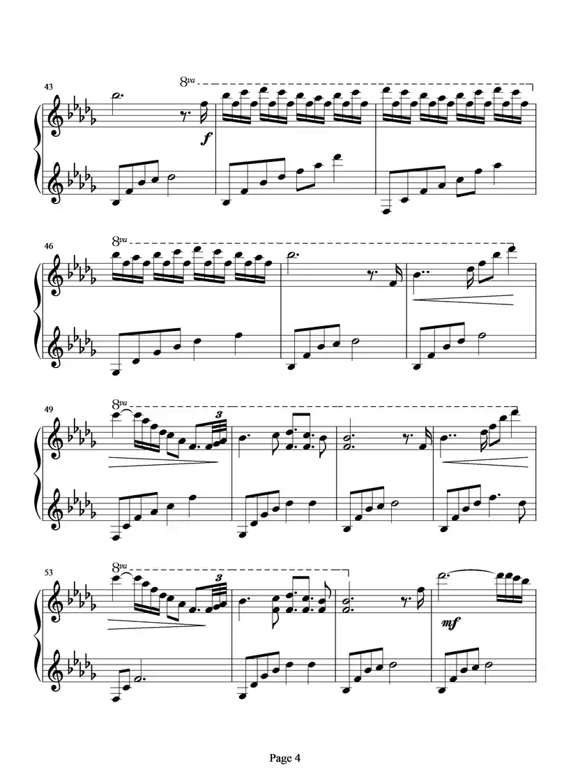 I miss you（靖靖记谱制谱版）