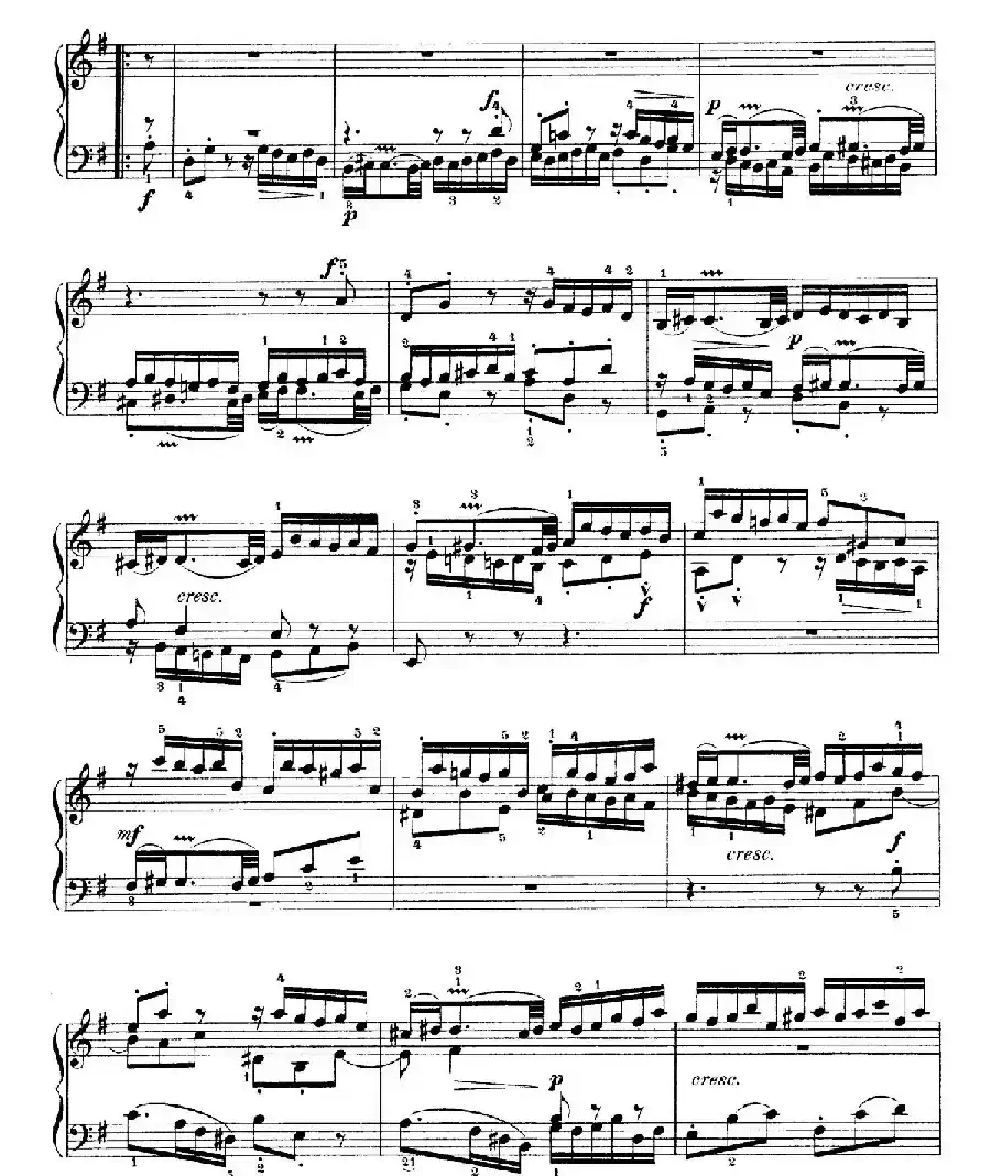 Six Partitas BWV 825-830（6首帕蒂塔·5）