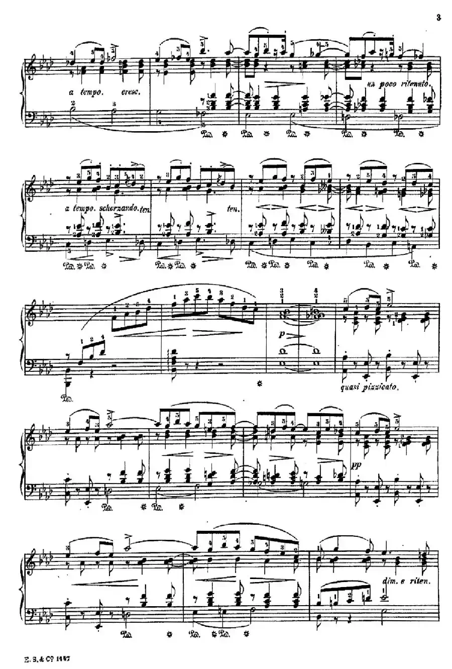 Albumblatt Op.2（纪念册的一页·莫什科夫斯基 作曲版）