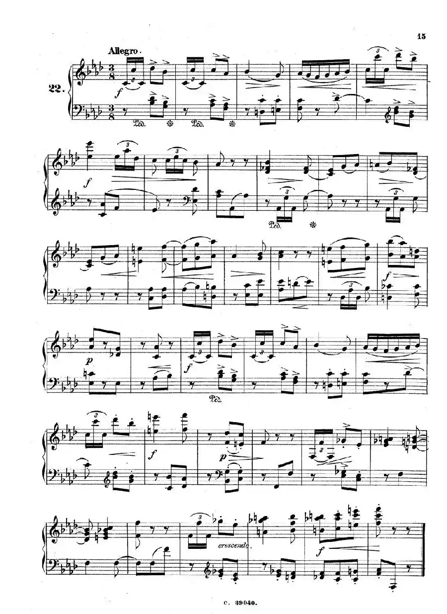 36 Etudes Rhythmiques et Melodiques Op.105（36首节奏与旋律练习曲 20—25）