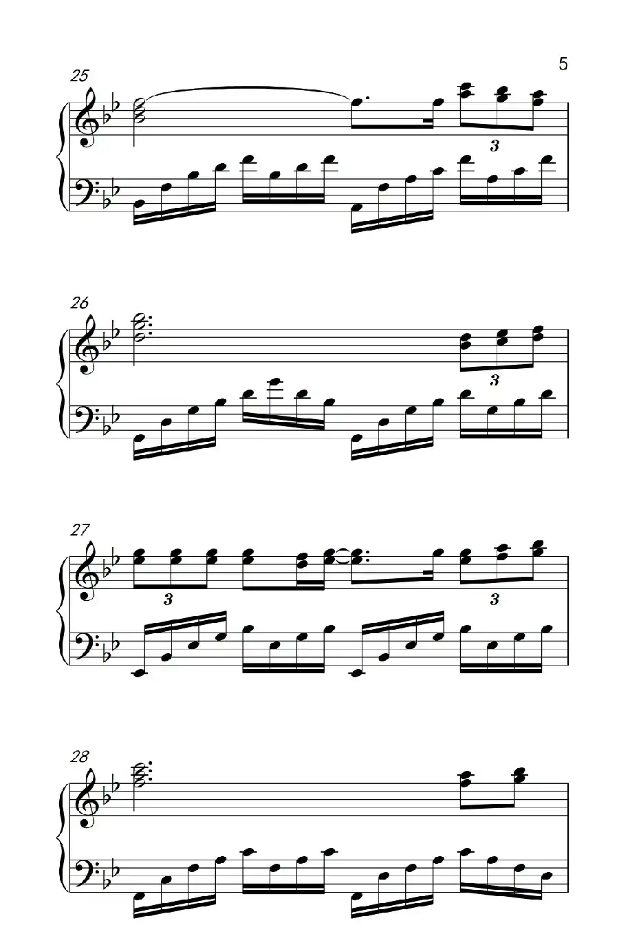 听海(《弹吧音教》制谱版)