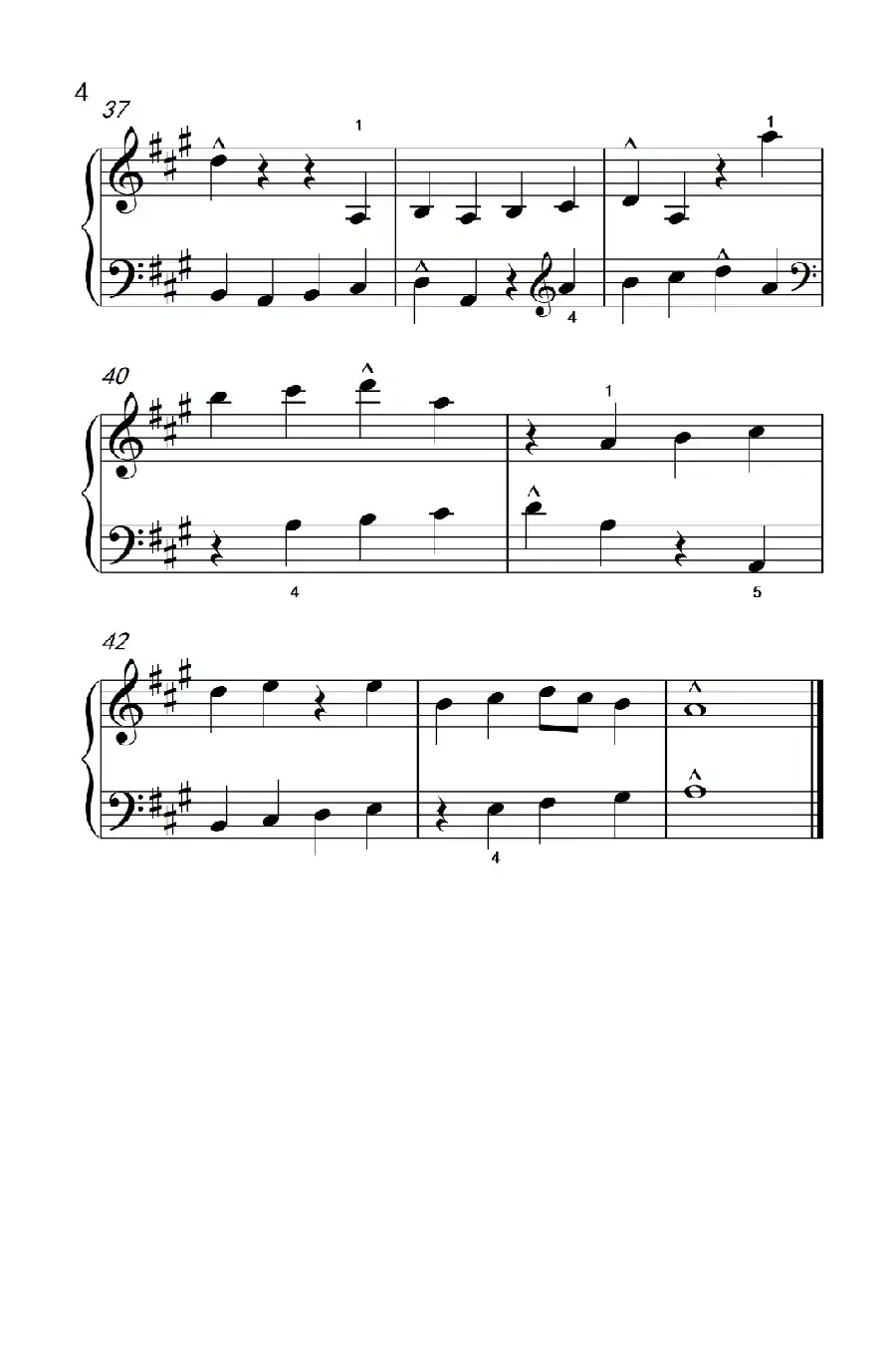 重音（巴托克 小宇宙 钢琴教程 2）