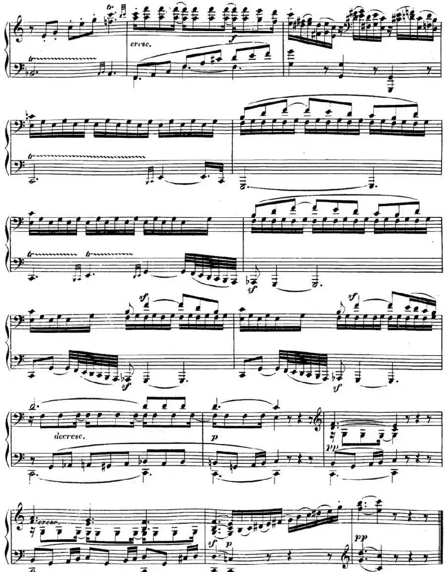 贝多芬钢琴奏鸣曲16 G大调 Op.31 No.1 G major