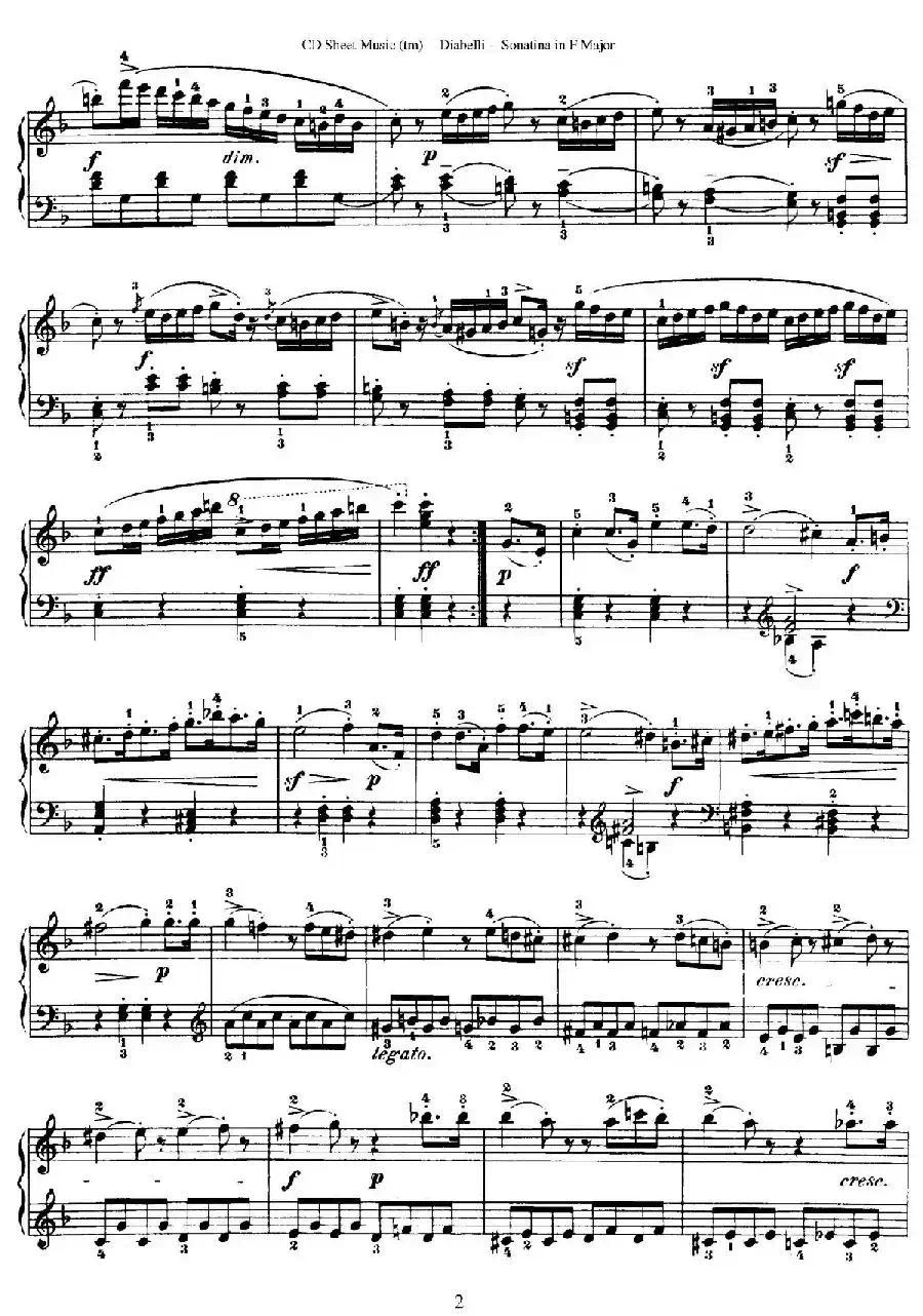 4 Piano Sonatinas（4首钢琴小奏鸣曲）（Op.151 No.3）