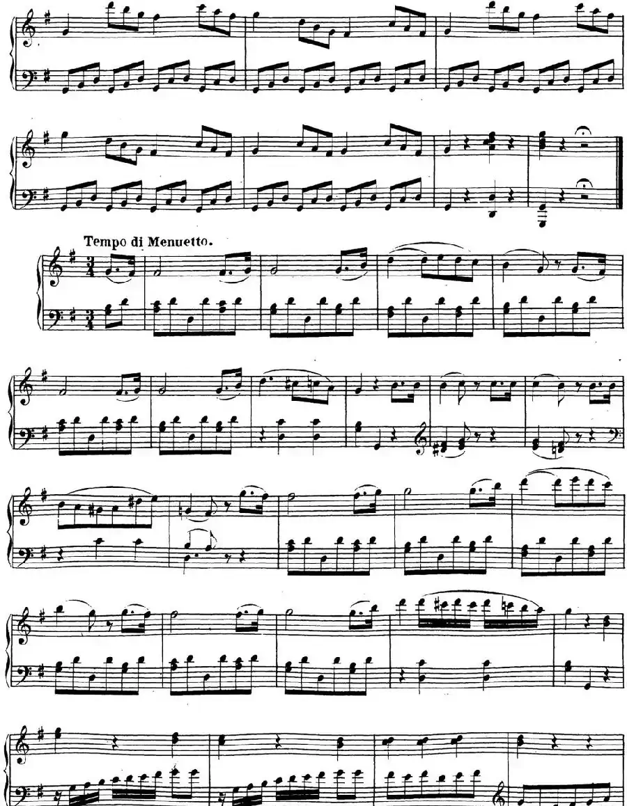 贝多芬钢琴奏鸣曲20 G大调 Op.49 No.2 G major