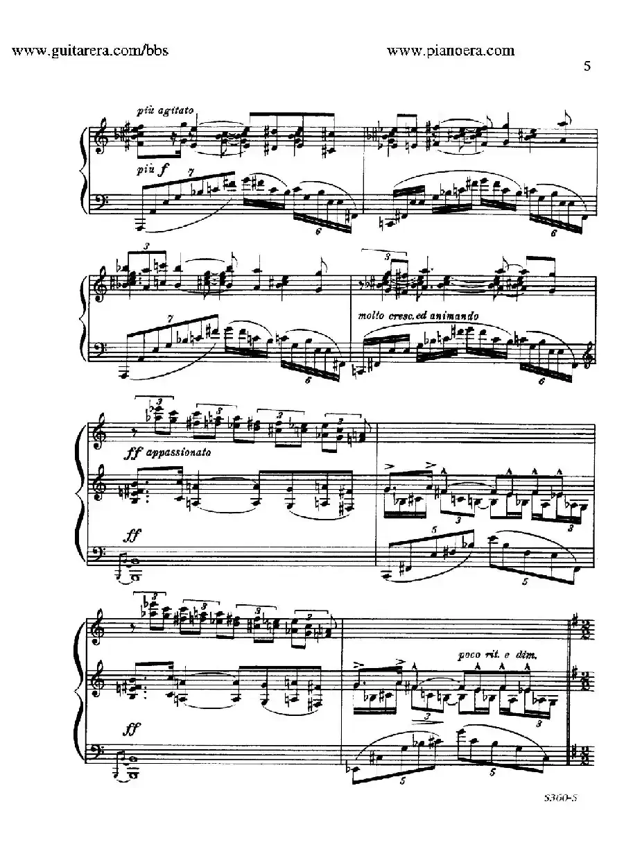 Fourth Piano Sonata S.360（第四钢琴奏鸣曲）
