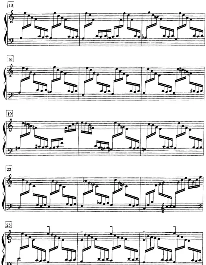 钢琴教程第八级 复调曲（前奏曲与赋格 Op.87 No.2）