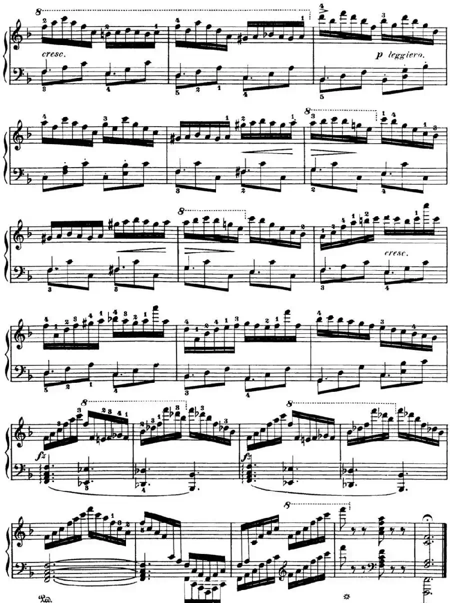 50首车尔尼Op.740钢琴手指灵巧技术练习曲（NO.42）