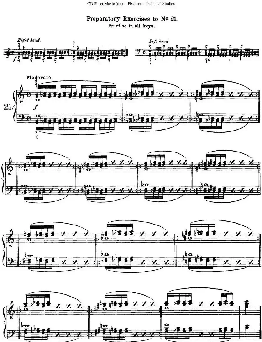 Technical Studies 60 Progressive Exercises（60首钢琴循序渐进练习曲 P31——40）
