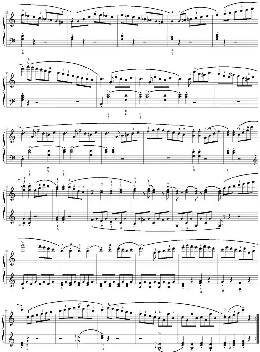 库劳C大调钢琴小奏鸣曲(Op.55,No.1)(足球小将制谱版)